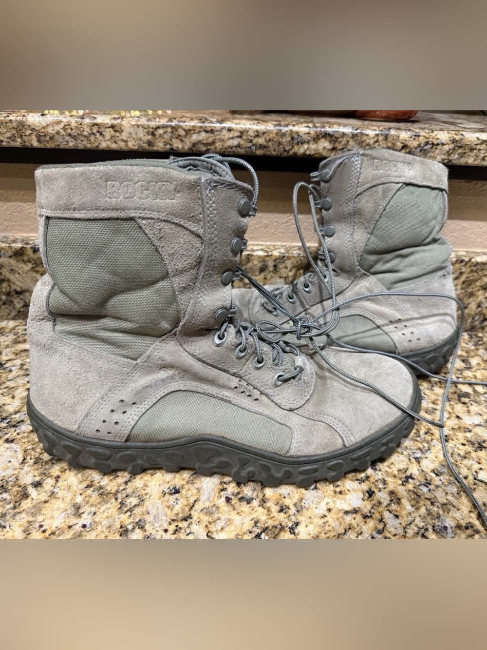 Rocky S2V Special Ops Tactical Military Combat Boots Sage Green Mens Size 14 M